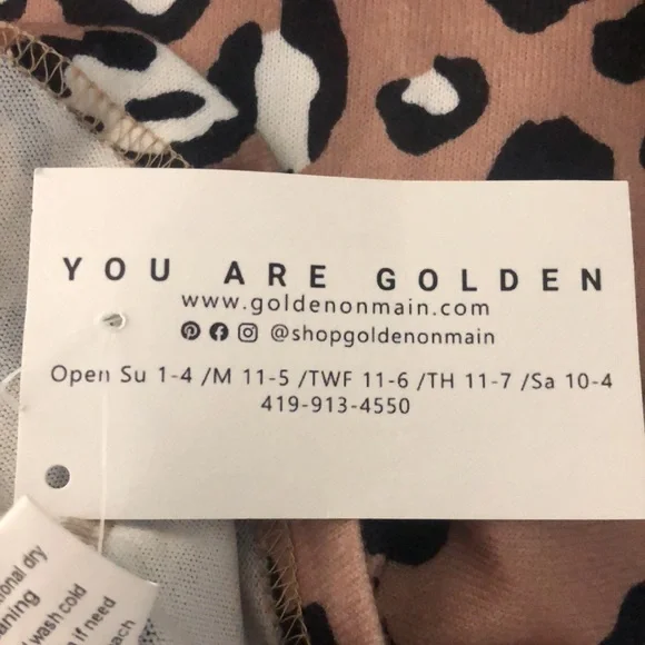 NWT pink black and white leopard print sleeveless tank top. - Picture 5 of 7